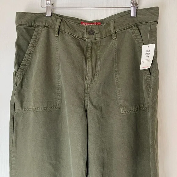 Lucky Brand Women's Olive Wide Leg Pants - Picture 2 of 8